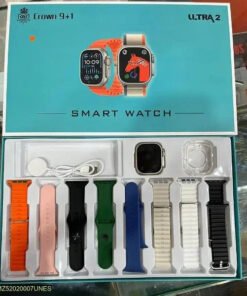 Crown 9+1 smartwatch - 8 strap smart watch
