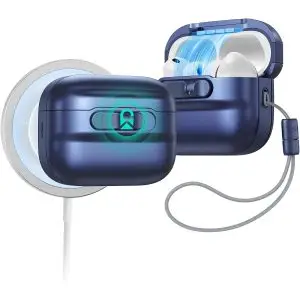 AirPods Pro 3 ESR Pulse FlickLock Magnetic Case – Dark Blue