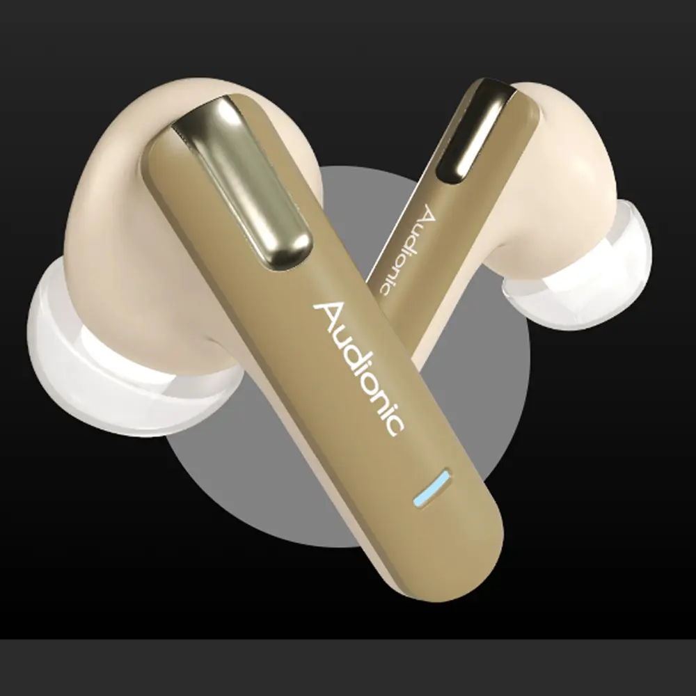 Audionic Airbuds Trance 810 Wireless Bluetooth Earbuds With LED Display & ANC Mode
(White)